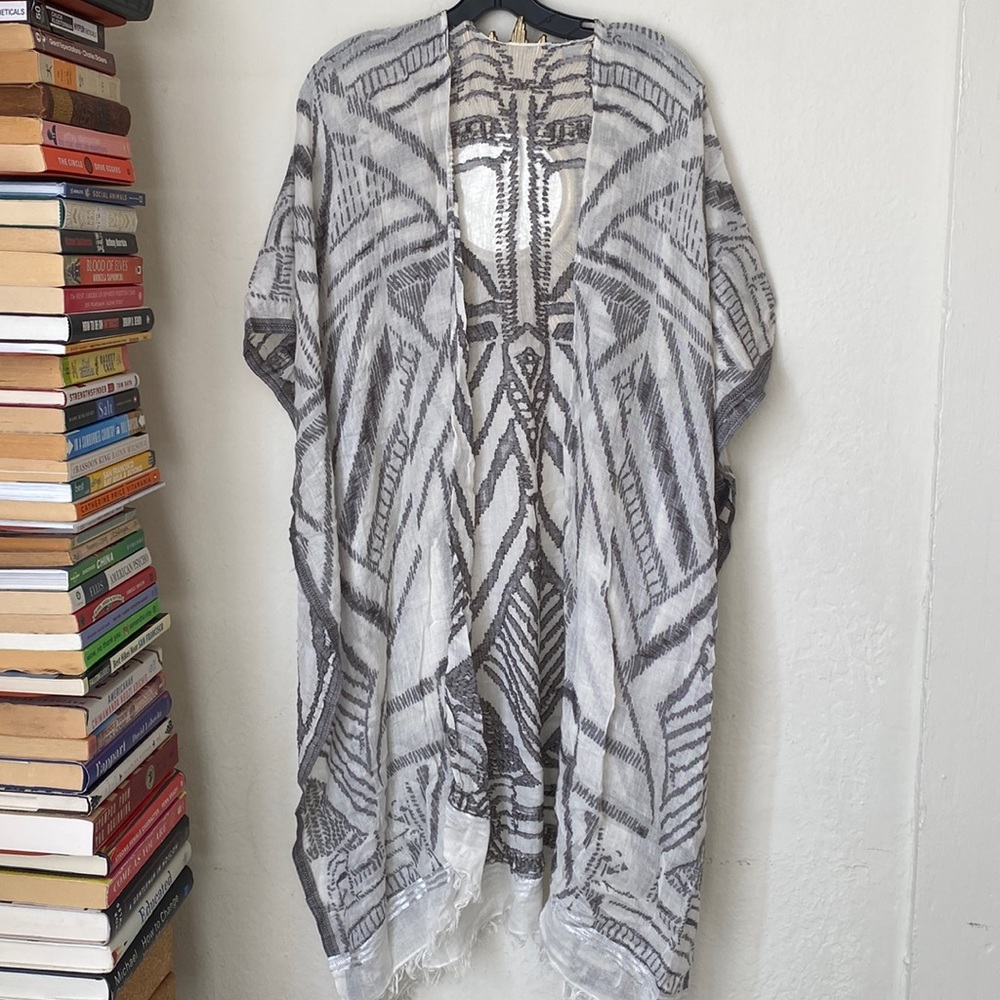 Anthropologie Wrap Coverup Long Scarf Shawl OS